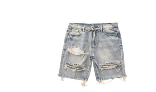 Casual Washed Denim Loose Fit Jorts
